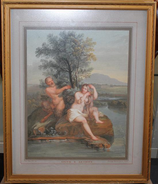 Michelangelo Maestri (1779–c.1812) Arianna E Bacco Vulcano e Pallade Giove e Antiope Teti; Nascita di Venere and Venere Ferita da Cupid